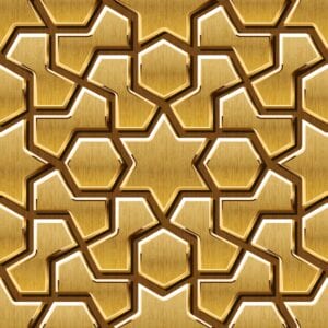 وکتور پترن اسلامی زمینه تذهیب هندسی با ستاره