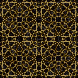 وکتور الگو ستاره تذهیب زمینه معماری اسلامی هندسی