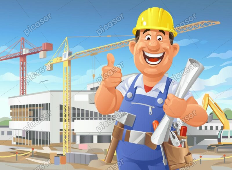 وکتور مهندس عمران کارتونی در سایت عمرانی