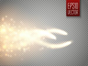 وکتور افکت نور جادویی - وکتور حرکت نور های پیچشی