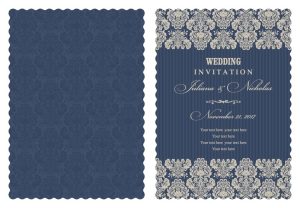 2 وکتور کارت با حاشیه تزئینی روکوکو - وکتور لیبل طرح ویکتورین