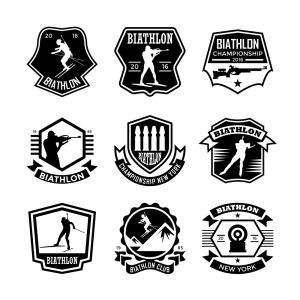 9 وکتور ورزش دوگانه و لوگو ورزش دوگانه