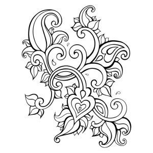 وکتور بته جقه با نقش و نگار تزئینی