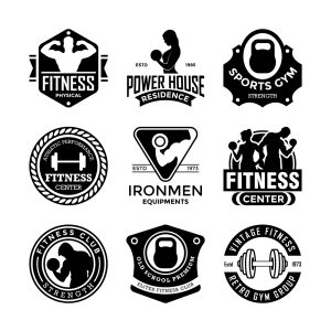 9 وکتور لوگو فیتنس و باشگاه فیتنس