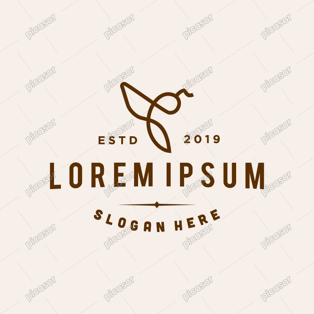 وکتور لیبل عسل - وکتور لوگو زنبور با خط وکتور لیبل عسل - وکتور لوگو زنبور با خط