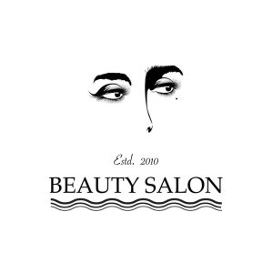 وکتور لوگو چهره زن جوان - وکتور لوگو آرایشگاه و لوازم آرایشی و سالن زیبایی