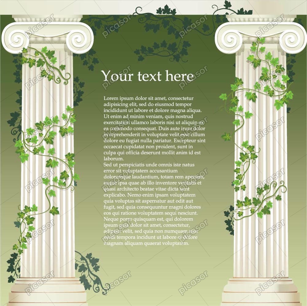 وکتور کارت زمینه ستون بنای تاریخی وکتور کارت زمینه ستون بنای تاریخی