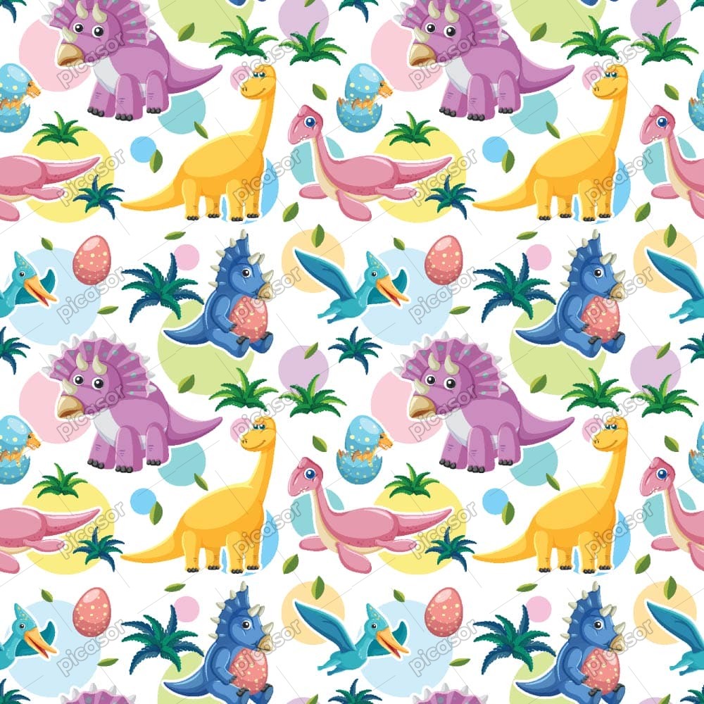 وکتور زمینه الگو دایناسور طرح کارتونی وکتور زمینه الگو دایناسور طرح کارتونی