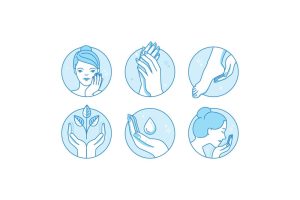 6 وکتور مراقبت از پوست و محصولات آرایشی بهداشتی