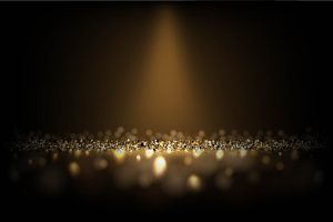 وکتور پس زمینه اکلیلی طلایی با نورپردازی