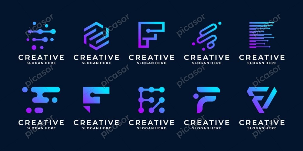 10 وکتور لوگو فناوری و آبستره با حرف F طرح مشبک تکنولوژی طراحی مدرن - وکتور لوگو فن آوری با حرف f 10 وکتور لوگو فناوری و آبستره با حرف F طرح مشبک تکنولوژی طراحی مدرن - وکتور لوگو فن آوری با حرف f
