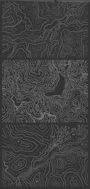 3 وکتور الگو خطوط آبستره توپوگرافی - وکتور پس زمینه توپوگرافی