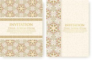 2 وکتور کارت زمینه شمسه تذهیبی