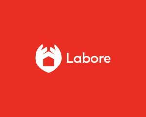 وکتور لوگو خانه با دست سبک مینیمال - وکتور لوگو املاک