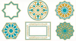 6 وکتور قاب و نقش هندسی اسلامی