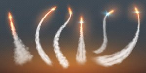 6 وکتور دود آتش موشک و راکت با طراحی مدرن